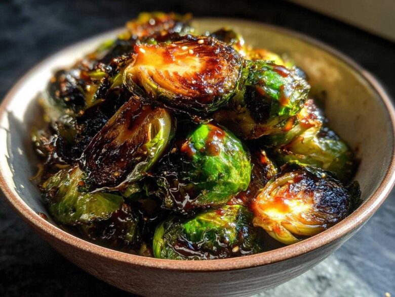 Maple Sriracha Brussels Sprouts - Featured
