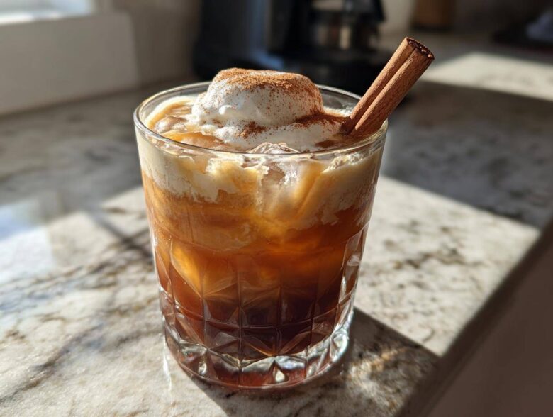Pumpkin Spice Cold Brew Cocktail - Featured