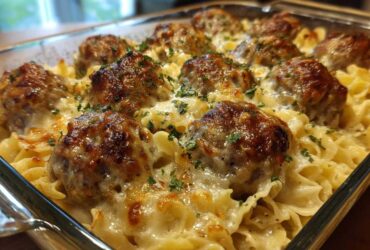 Swedish Meatball Casserole - Featured