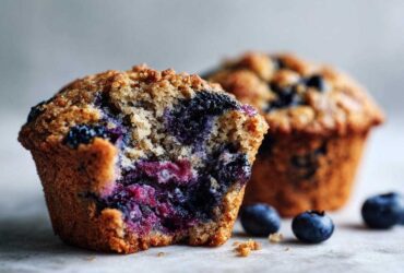 Vegan blueberry muffins - Featured