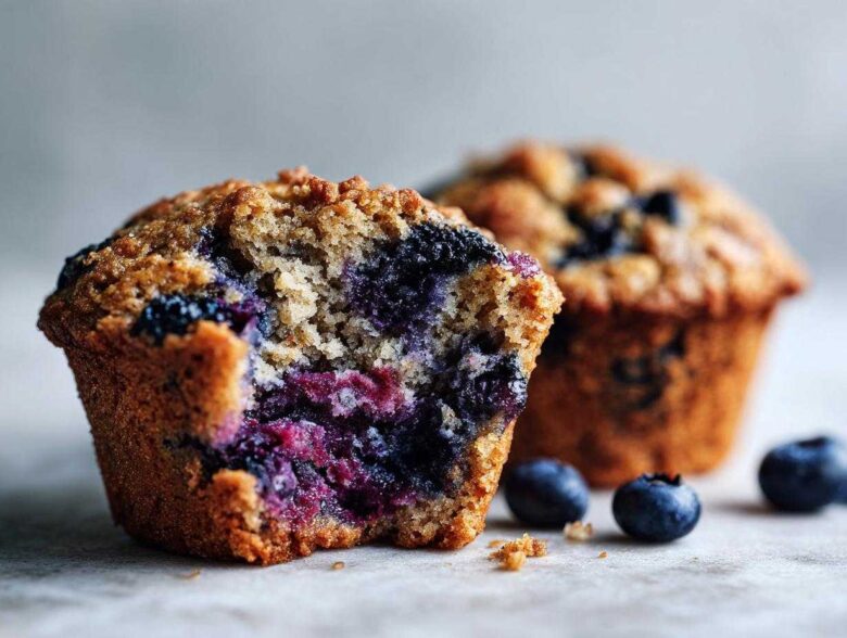 Vegan blueberry muffins - Featured