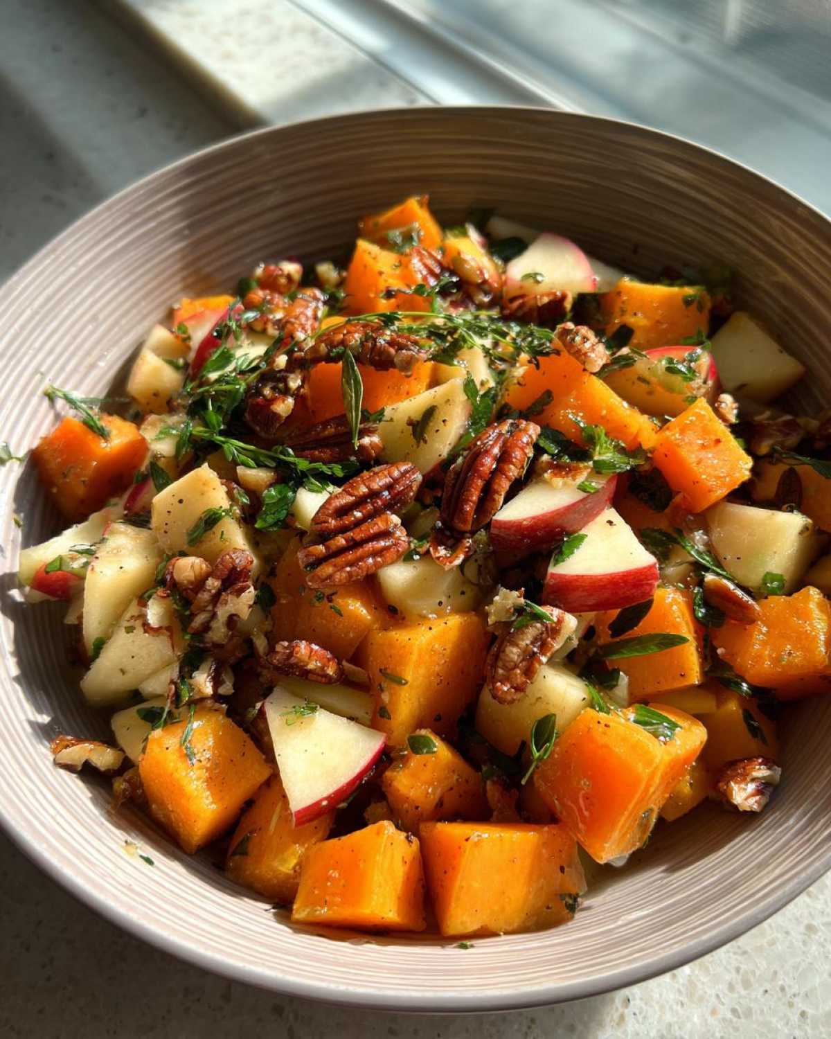 Autumn Butternut Squash & Apple Salad with Maple Dressing - detail 3