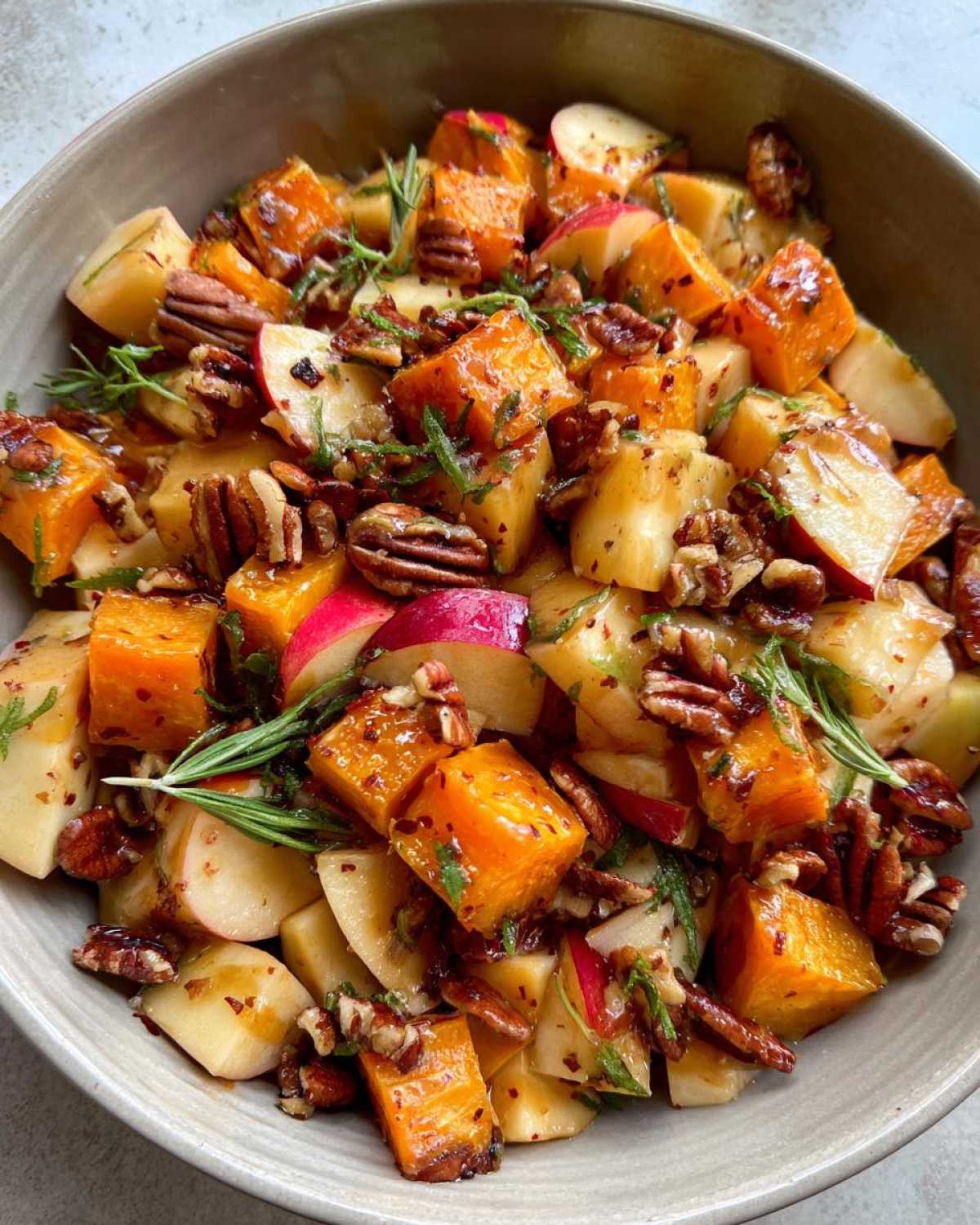 Autumn Butternut Squash & Apple Salad with Maple Dressing - detail 4