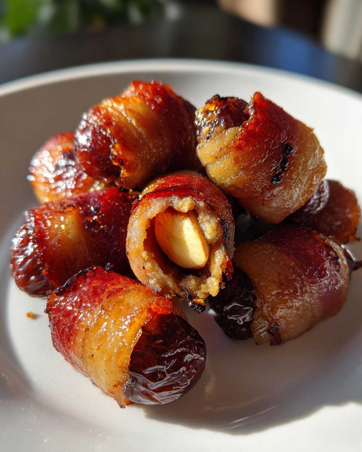 Bacon-Wrapped Dates with a Surprise Center - detail 2
