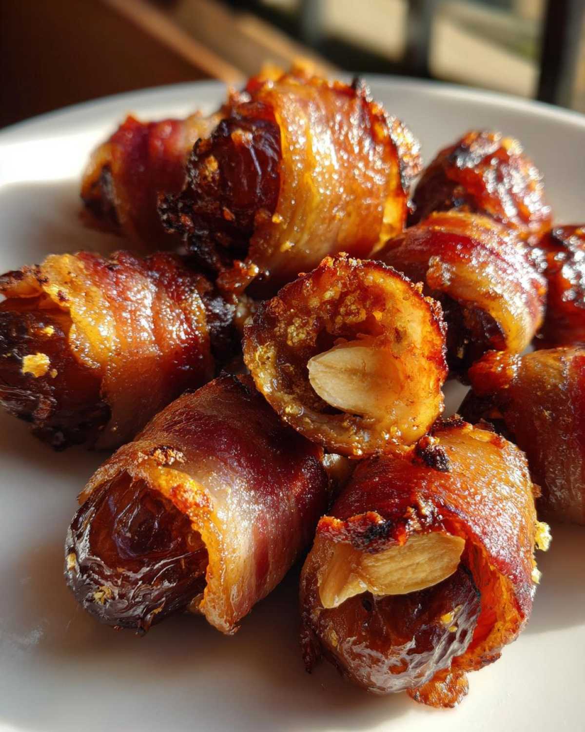 Bacon-Wrapped Dates with a Surprise Center - detail 3
