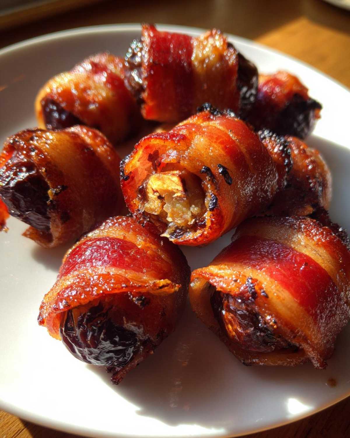 Bacon-Wrapped Dates with a Surprise Center - detail 4
