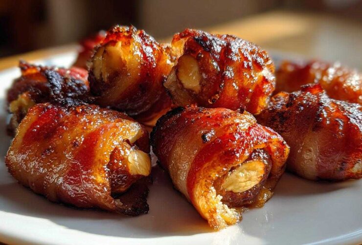Bacon-Wrapped Dates with a Surprise Center