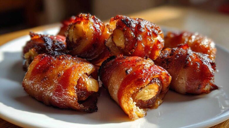 Bacon-Wrapped Dates with a Surprise Center