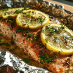 Baked Lemon Herb Salmon Foil Packets