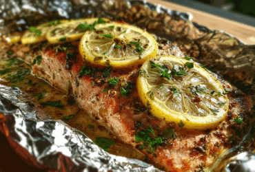 Baked Lemon Herb Salmon Foil Packets