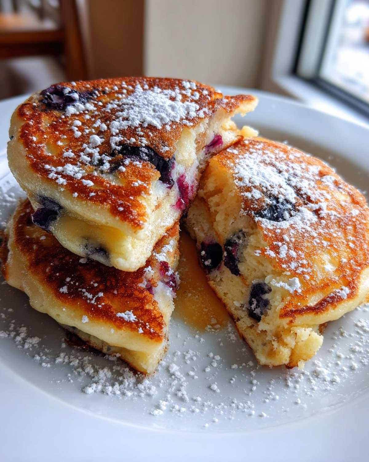 Blueberry Lemon Cottage Cheese Pancakes - detail 1
