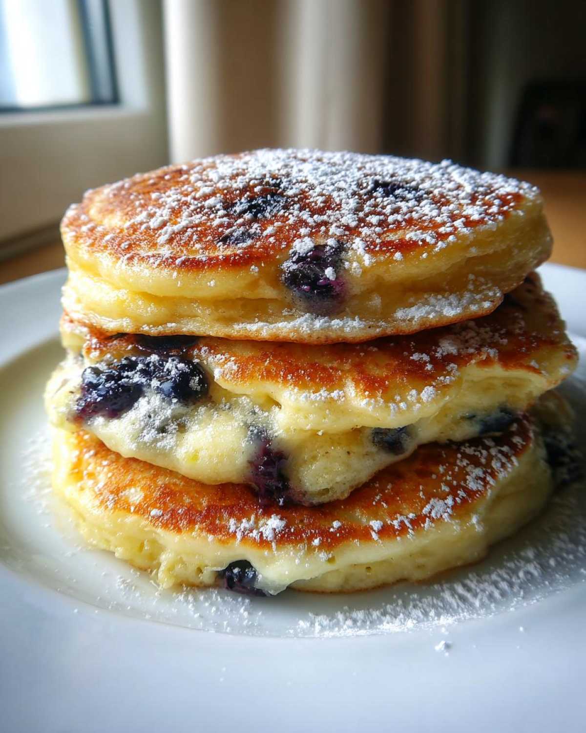 Blueberry Lemon Cottage Cheese Pancakes - detail 4