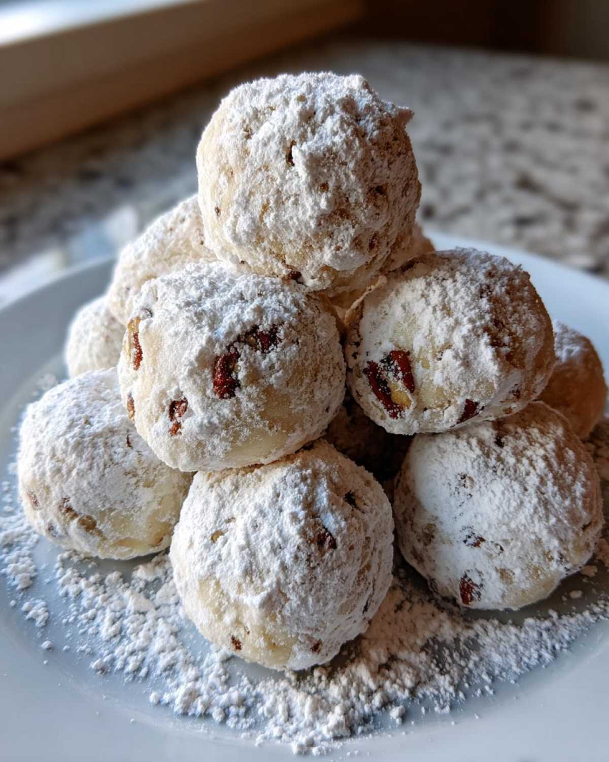 Brown Butter Pecan Snowball Cookies - detail 2