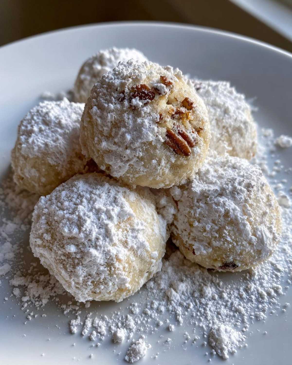 Brown Butter Pecan Snowball Cookies - detail 1