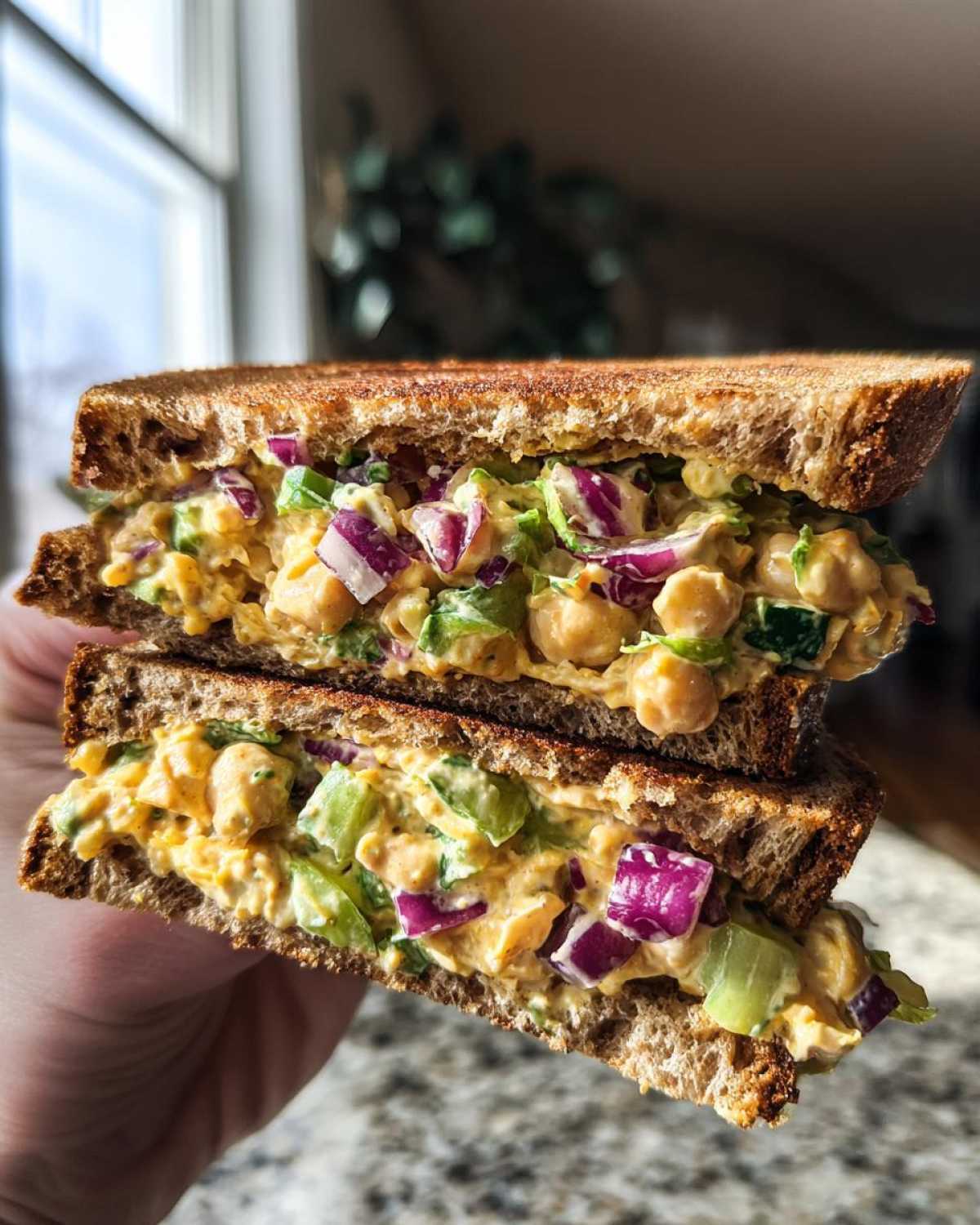 Buffalo Chickpea Salad Sandwich - detail 3