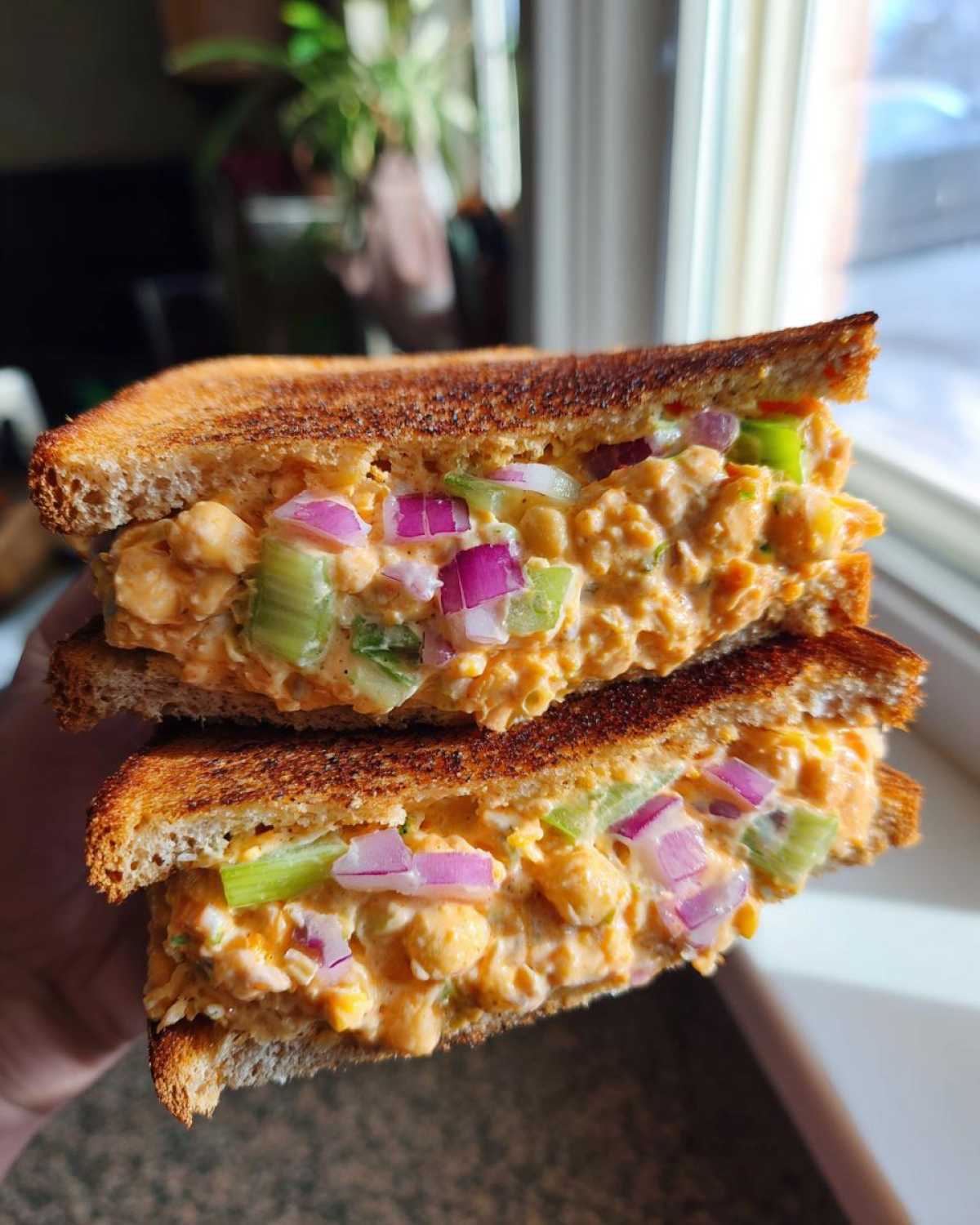 Buffalo Chickpea Salad Sandwich - detail 4