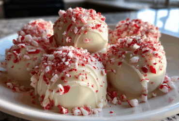 Candy Cane Oreo Truffles