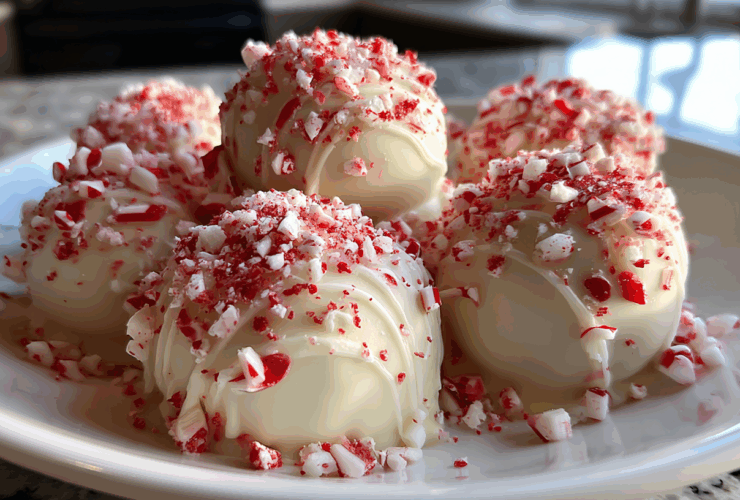 Candy Cane Oreo Truffles