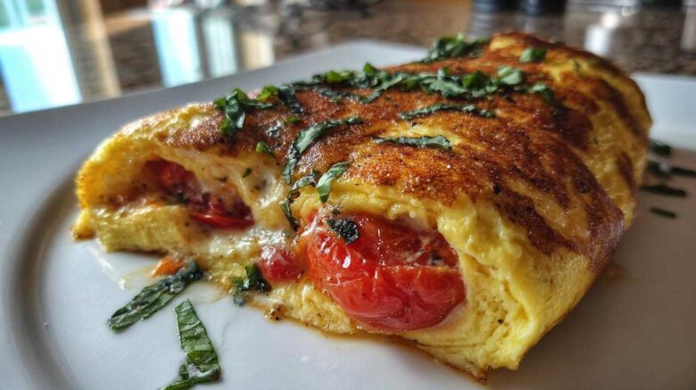 Caprese Omelette Roll-Up