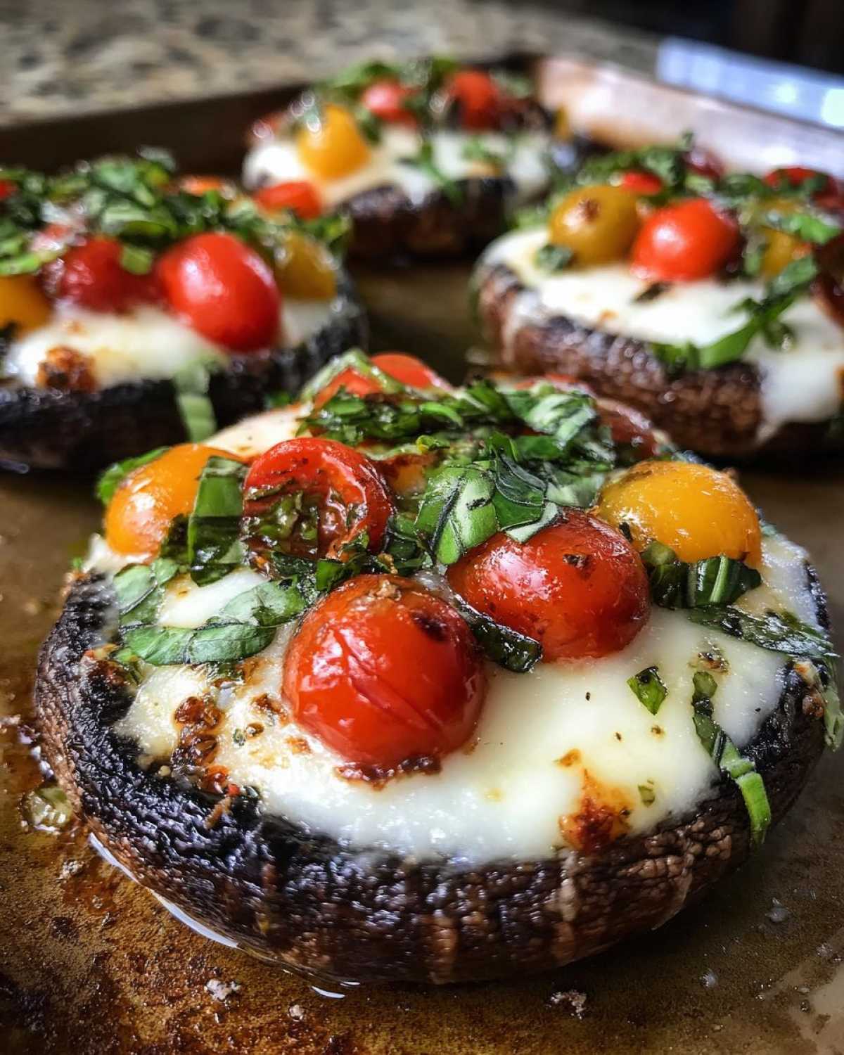 Caprese Stuffed Portobello Mushrooms - detail 1
