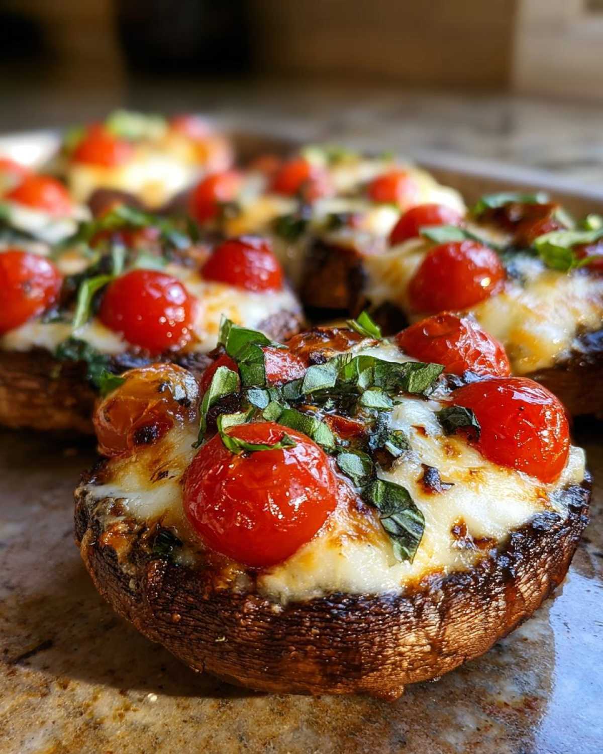 Caprese Stuffed Portobello Mushrooms - detail 2