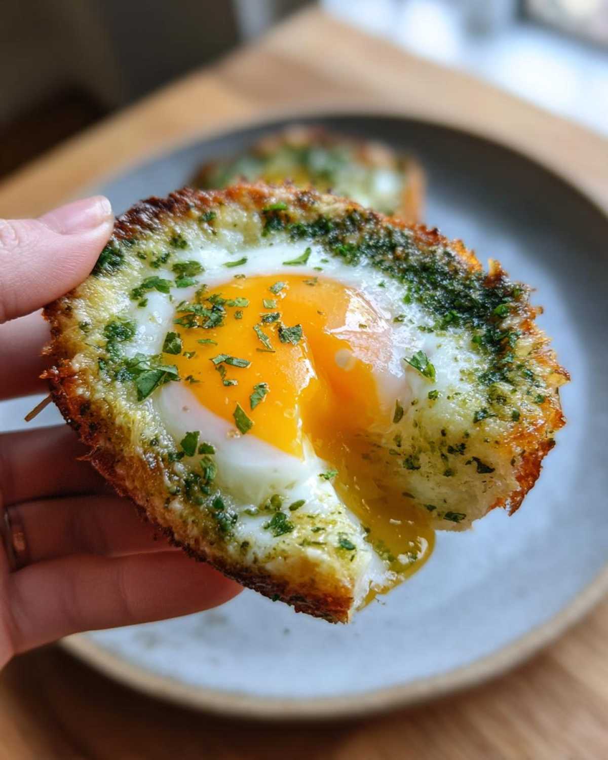 Cloud Eggs with Parmesan and Herbs - detail 3