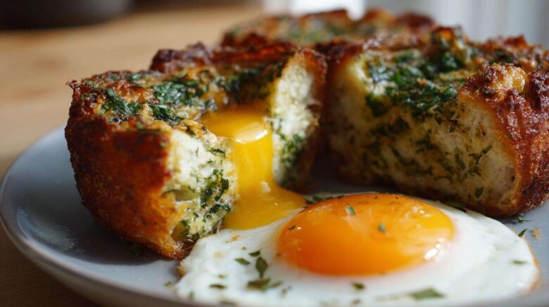 Cloud Eggs with Parmesan and Herbs