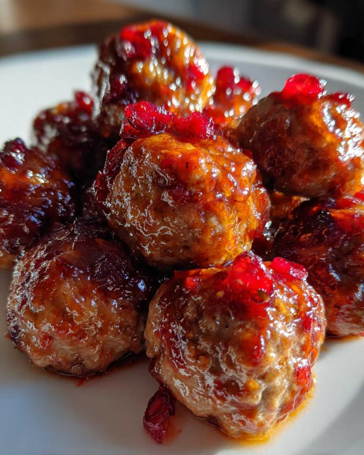 Cranberry Orange Glazed Turkey Meatballs - detail 4