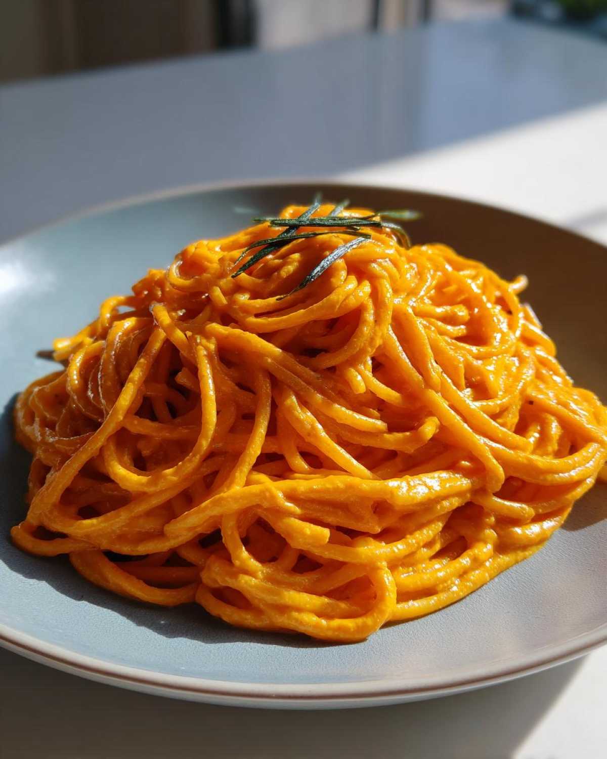 Creamy Dairy-Free Roasted Red Pepper Pasta - detail 1