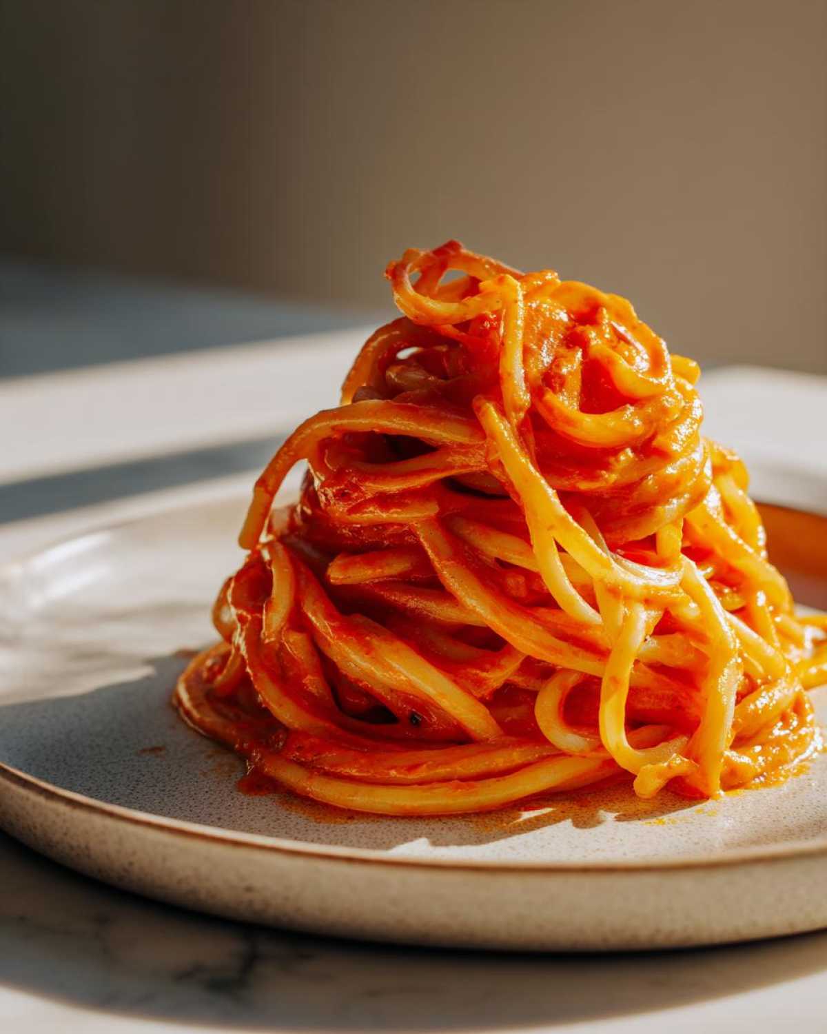 Creamy Dairy-Free Roasted Red Pepper Pasta - detail 2