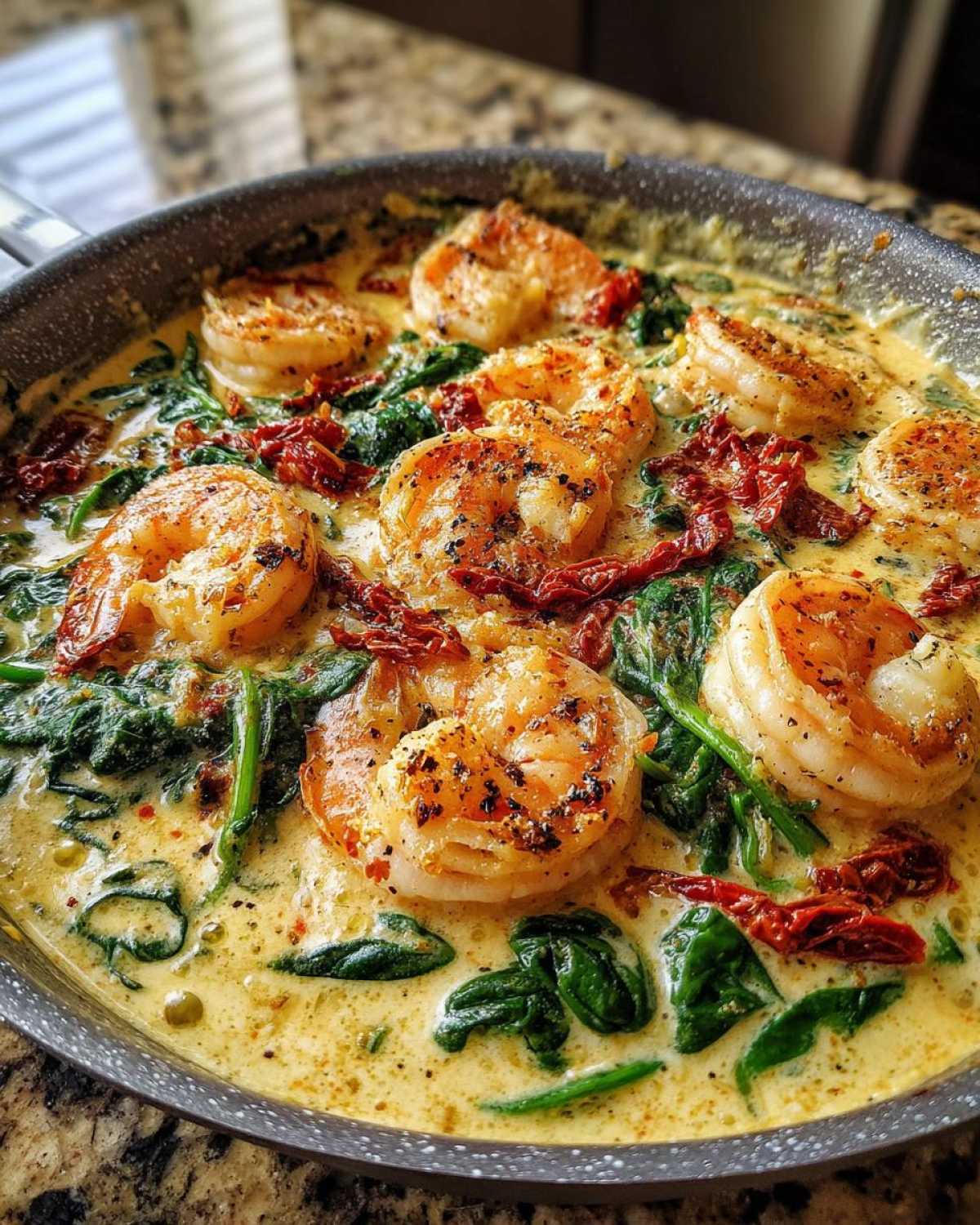 Creamy Tuscan Garlic Shrimp Skillet - detail 4