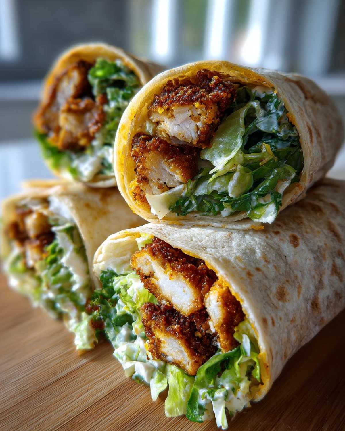 Crispy Chicken Caesar Salad Wraps - detail 4
