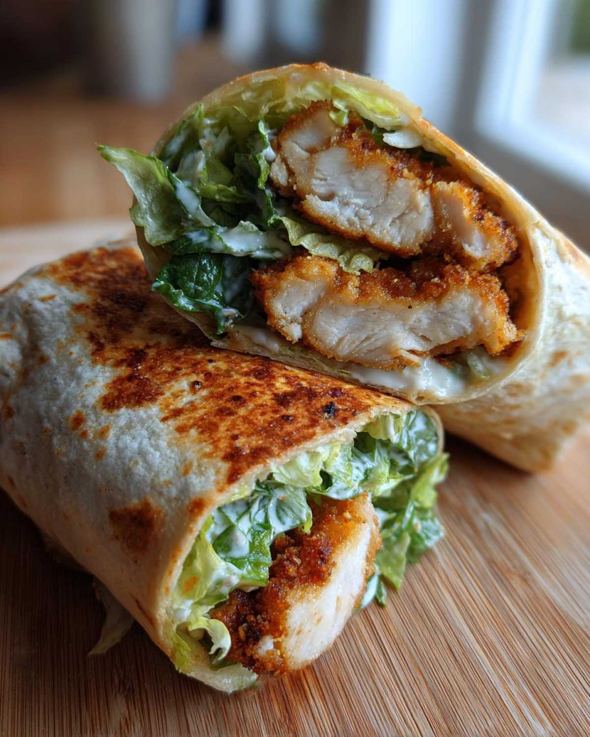 Crispy Chicken Caesar Salad Wraps - detail 2