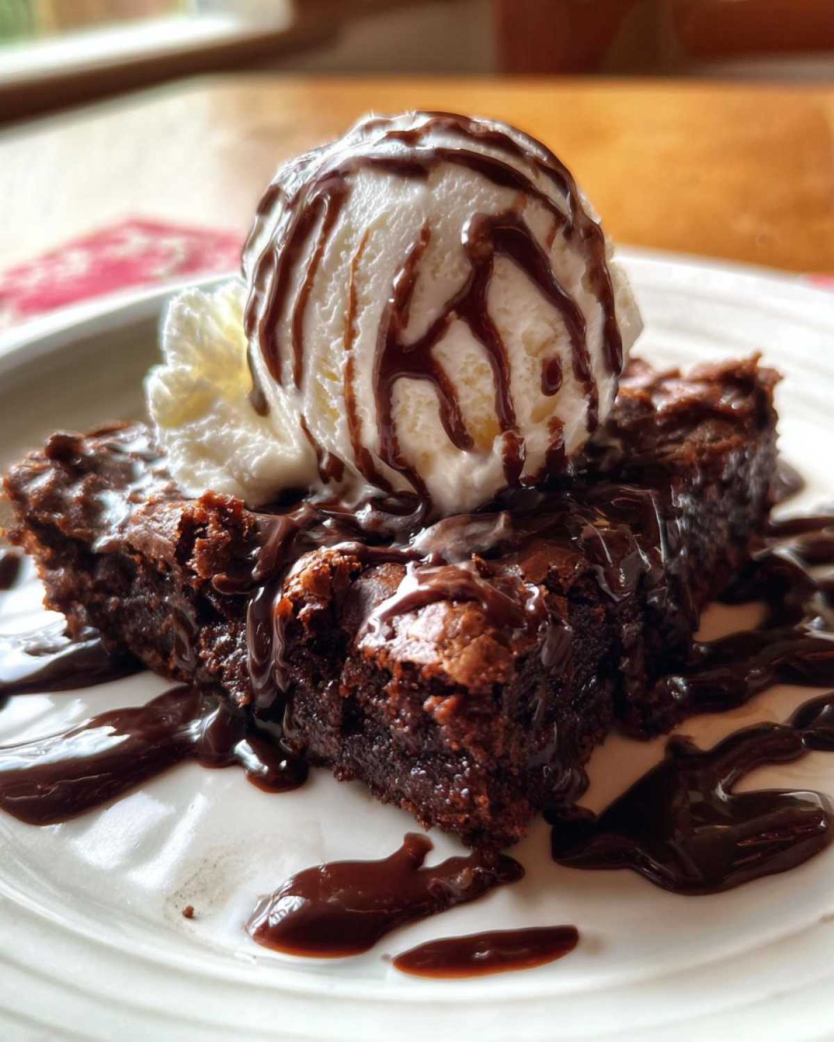 Decadent Hot Chocolate Brownie Sundae - detail 3