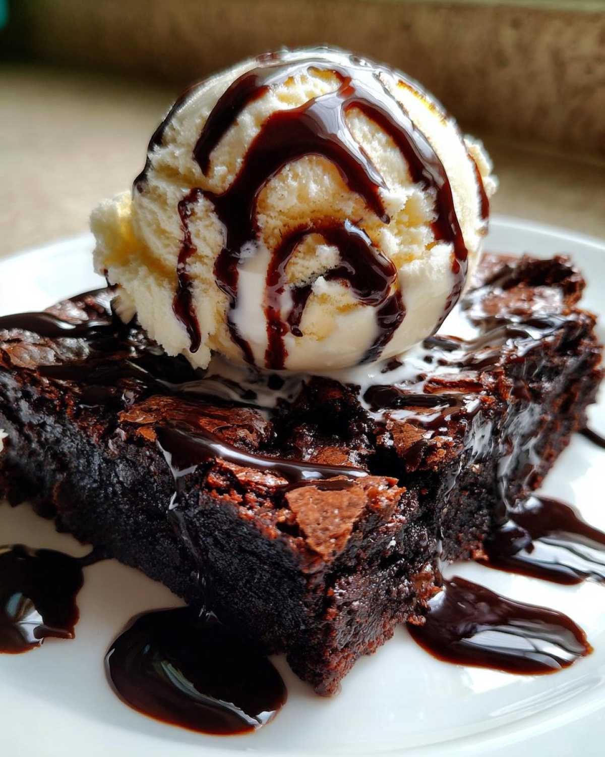 Decadent Hot Chocolate Brownie Sundae - detail 4