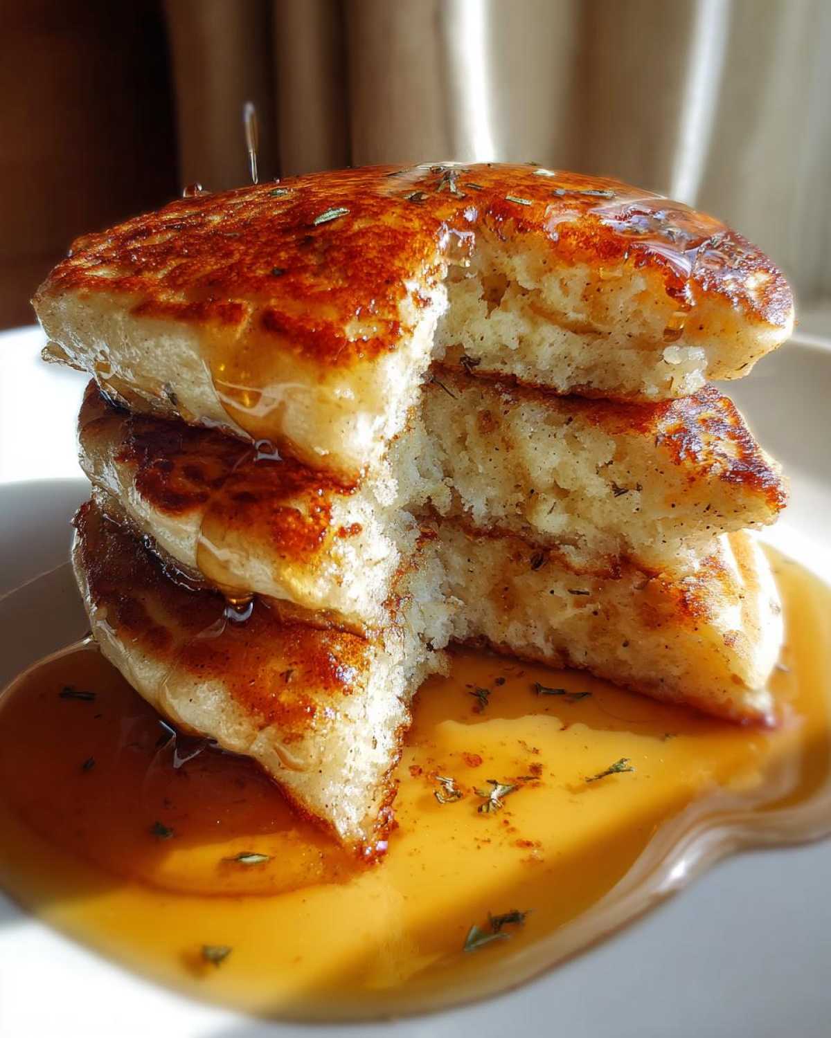 Fluffy Apple Cider Pancakes with a Twist - detail 2