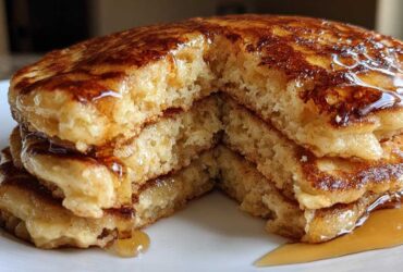 Fluffy Apple Cider Pancakes with a Twist