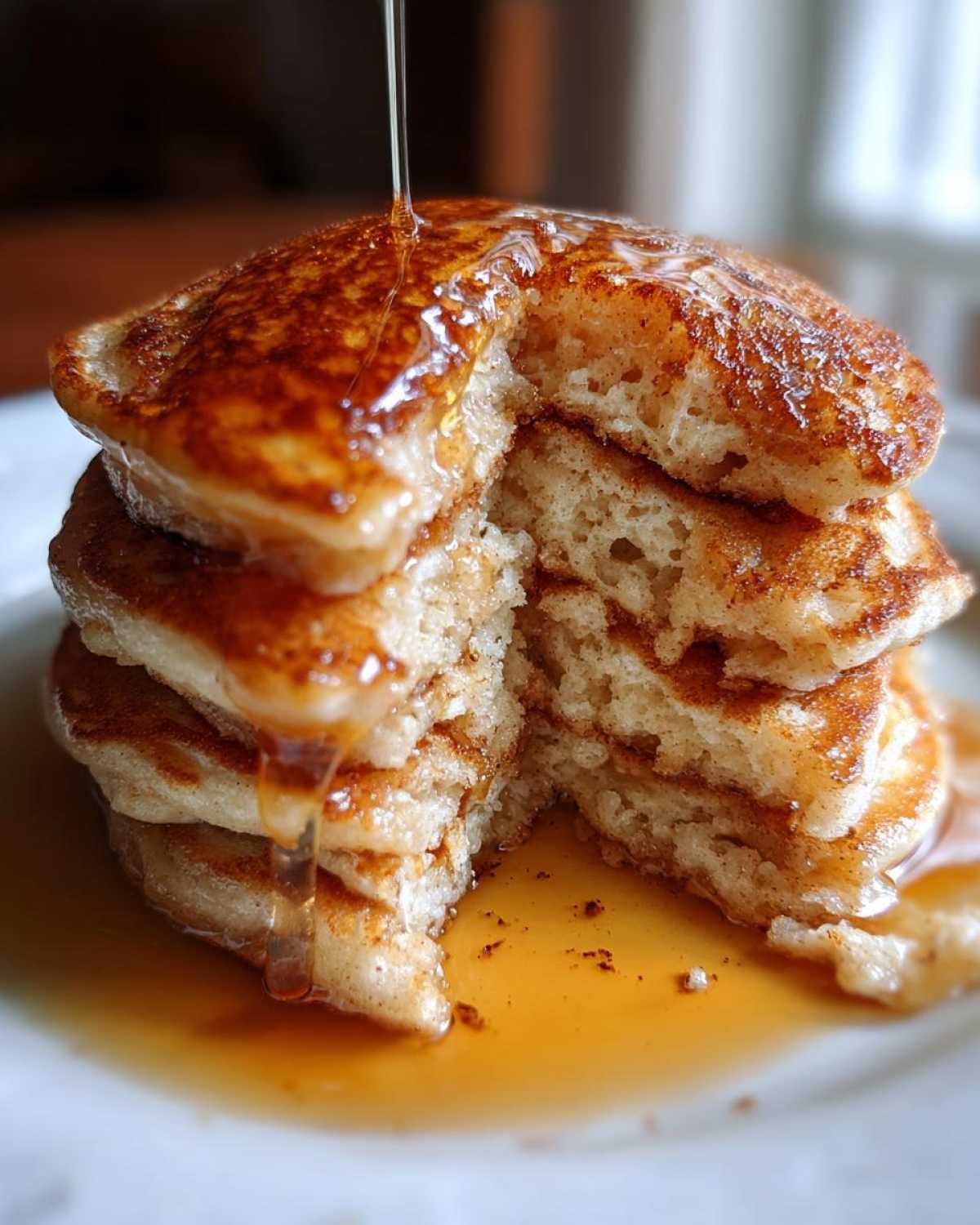 Fluffy Apple Cider Pancakes with a Twist - detail 4