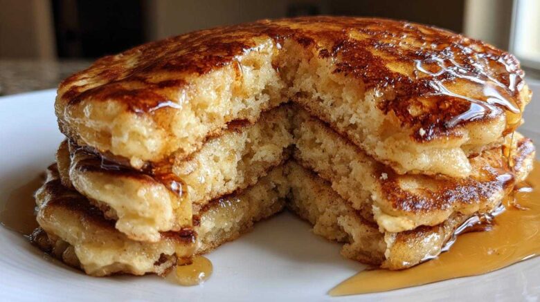 Fluffy Apple Cider Pancakes with a Twist