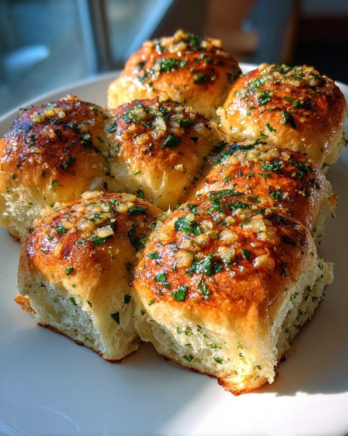 Garlic Herb Dinner Rolls from Scratch - detail 1