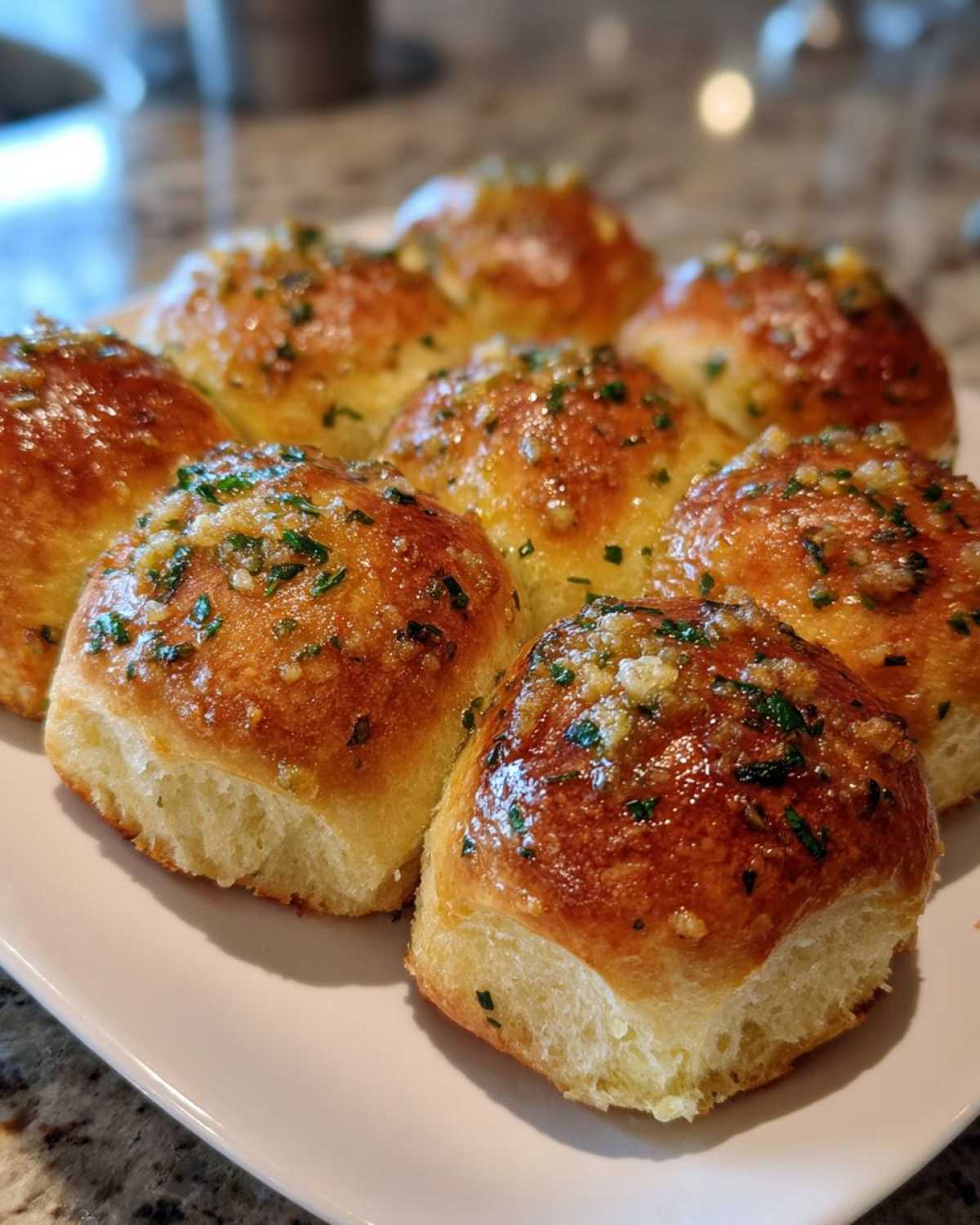 Garlic Herb Dinner Rolls from Scratch - detail 2