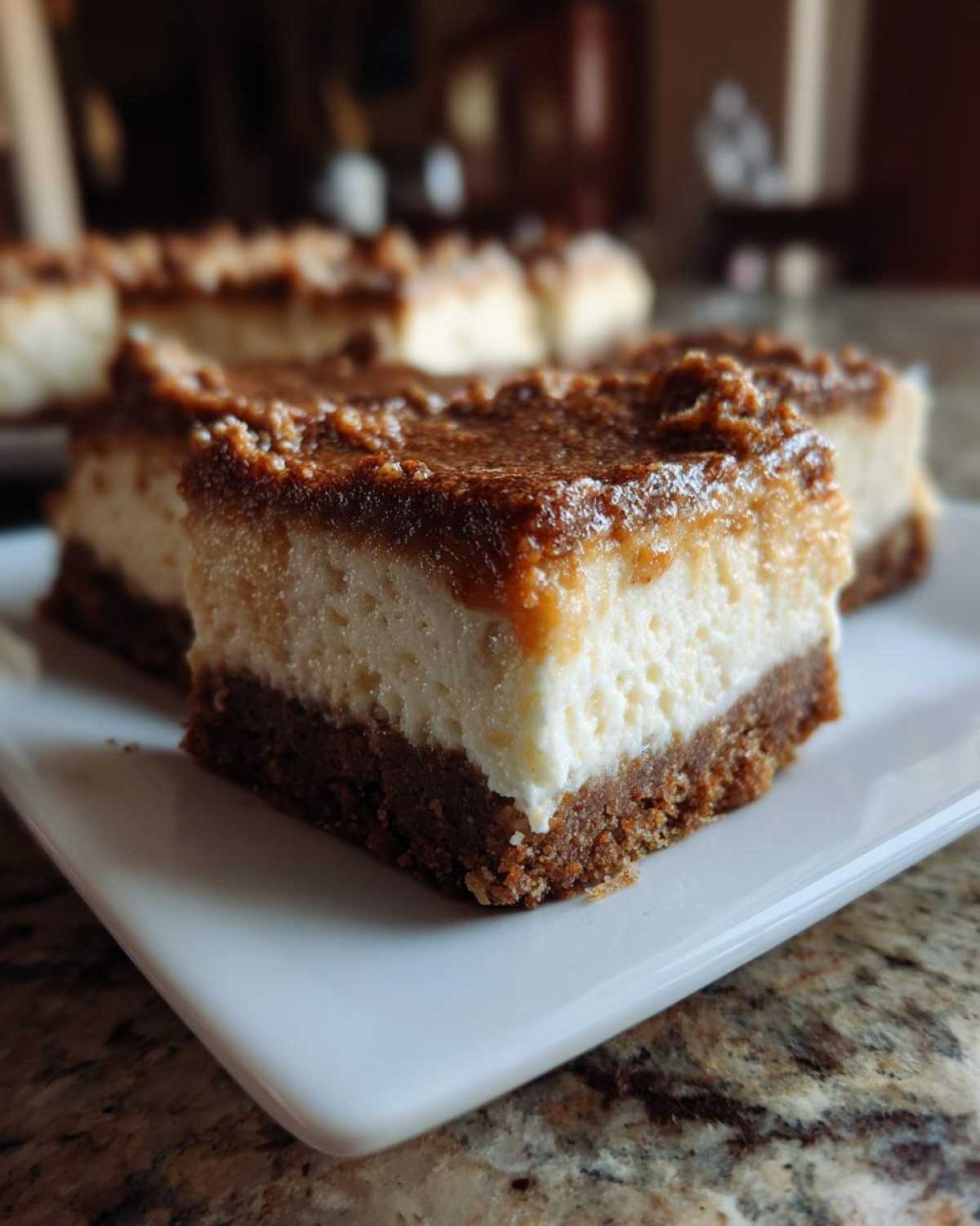 Gingerbread Cheesecake Bars - detail 3