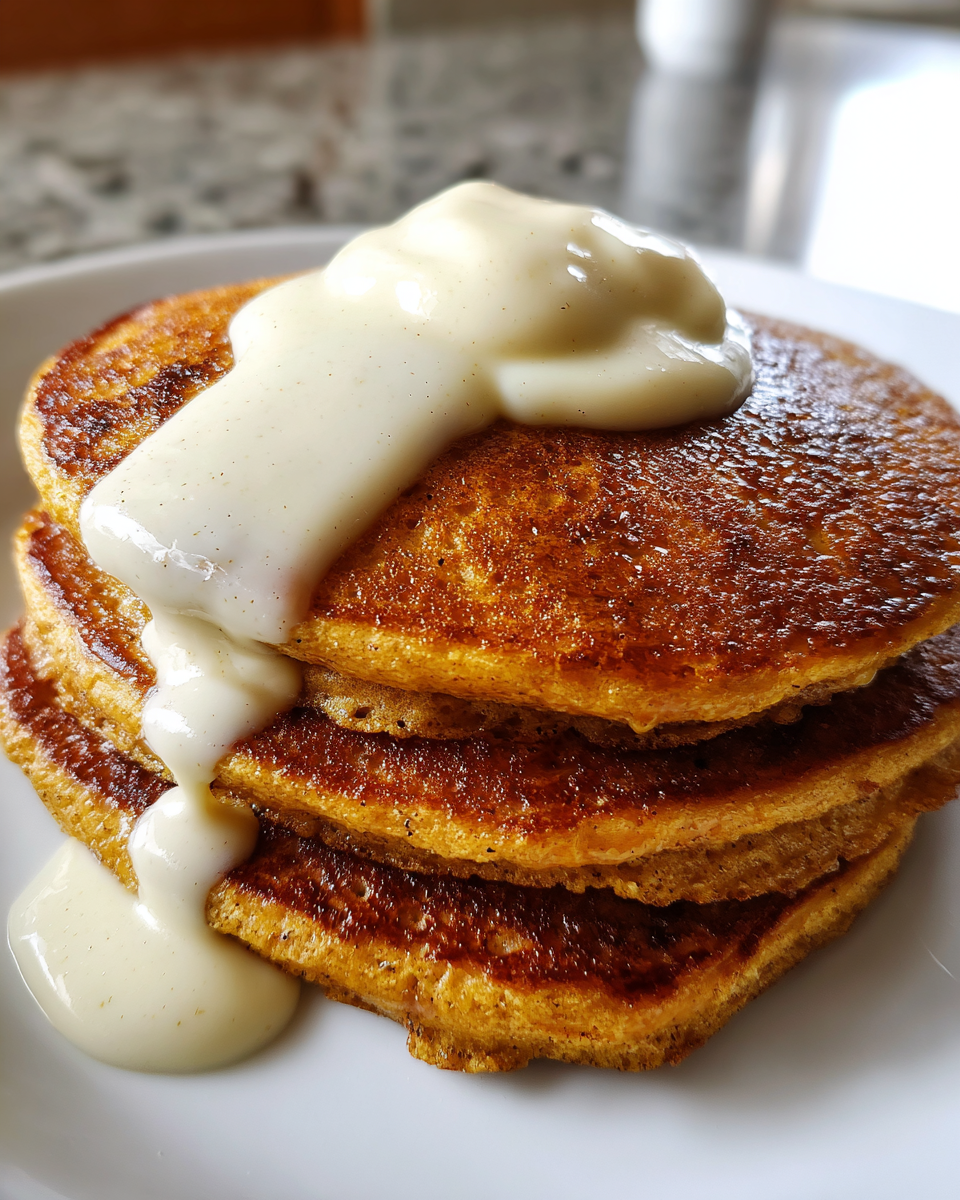 Gingerbread Pancakes with Maple Cream - detail 2