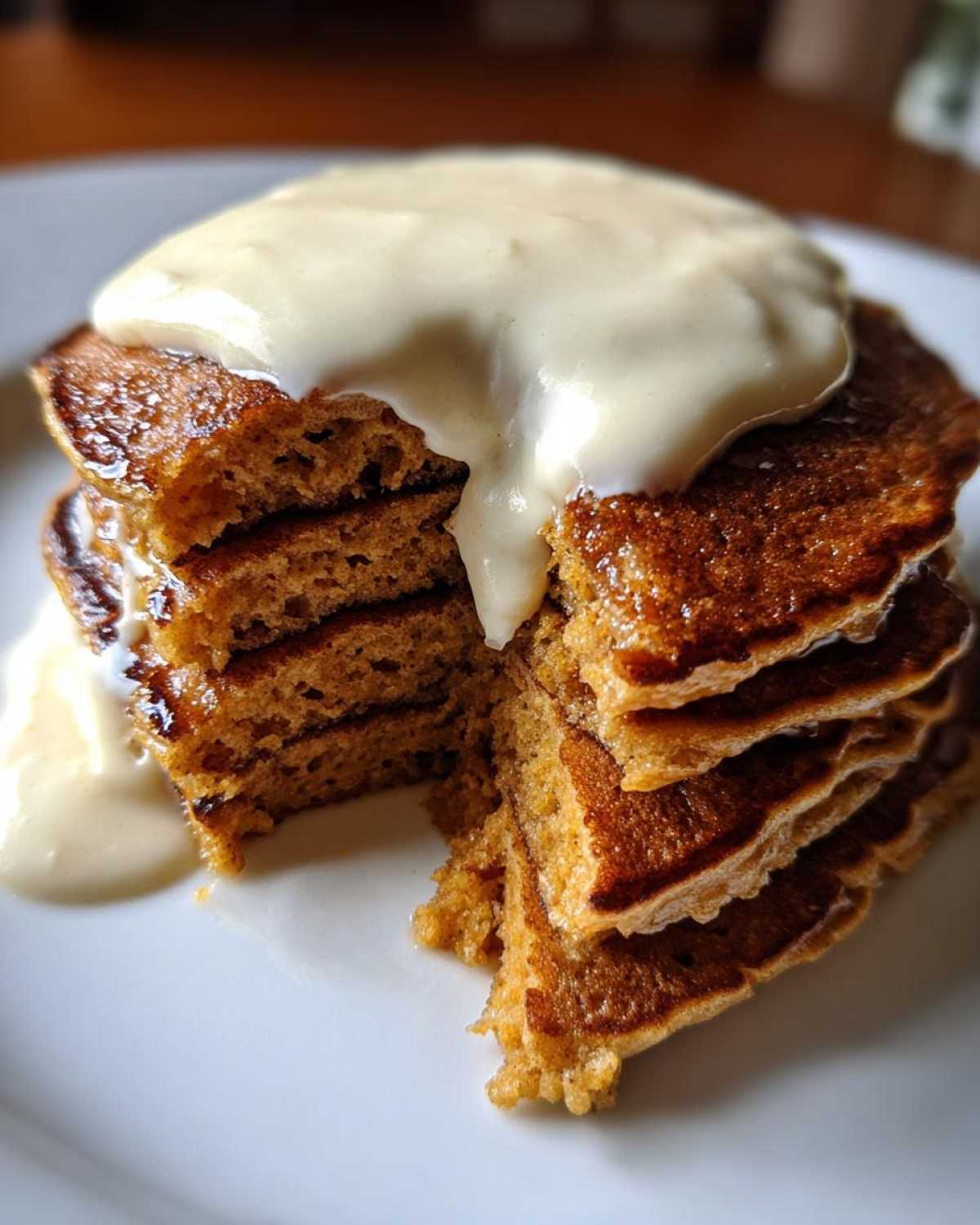 Gingerbread Pancakes with Maple Cream - detail 1