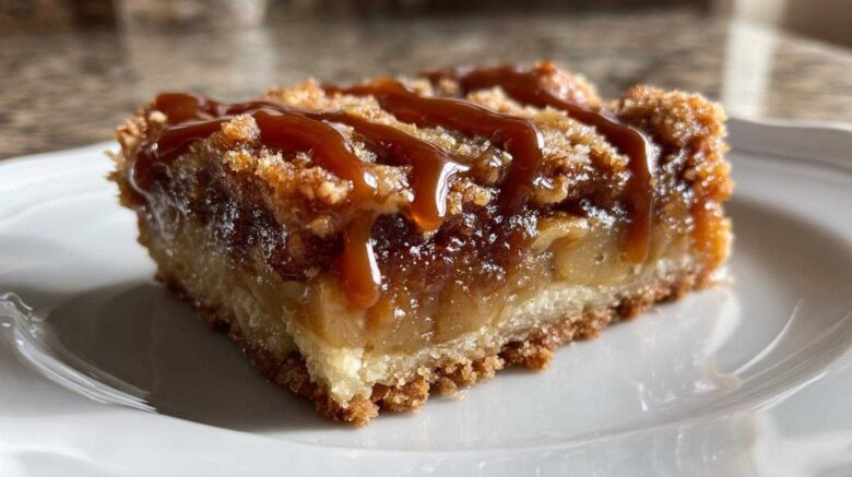 Gooey Caramel Apple Pie Bars