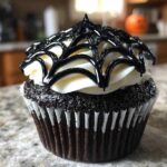 Haunted Halloween Spiderweb Cupcakes