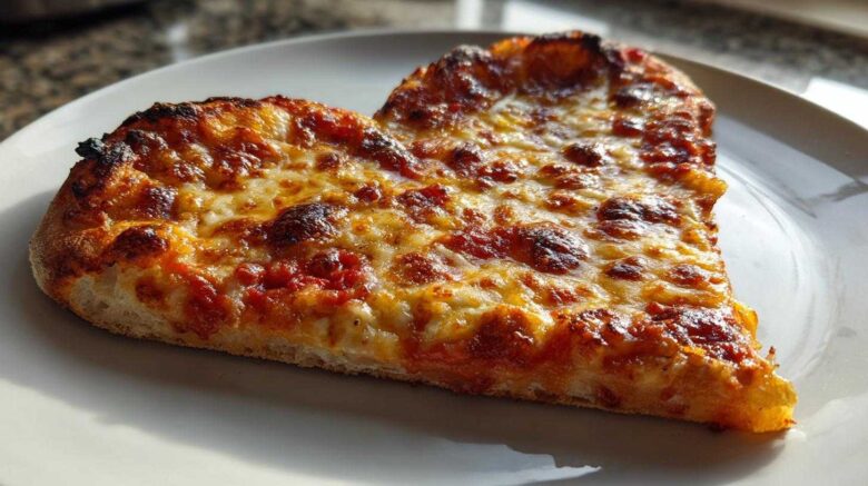 Heart-Shaped Pizza for Date Night