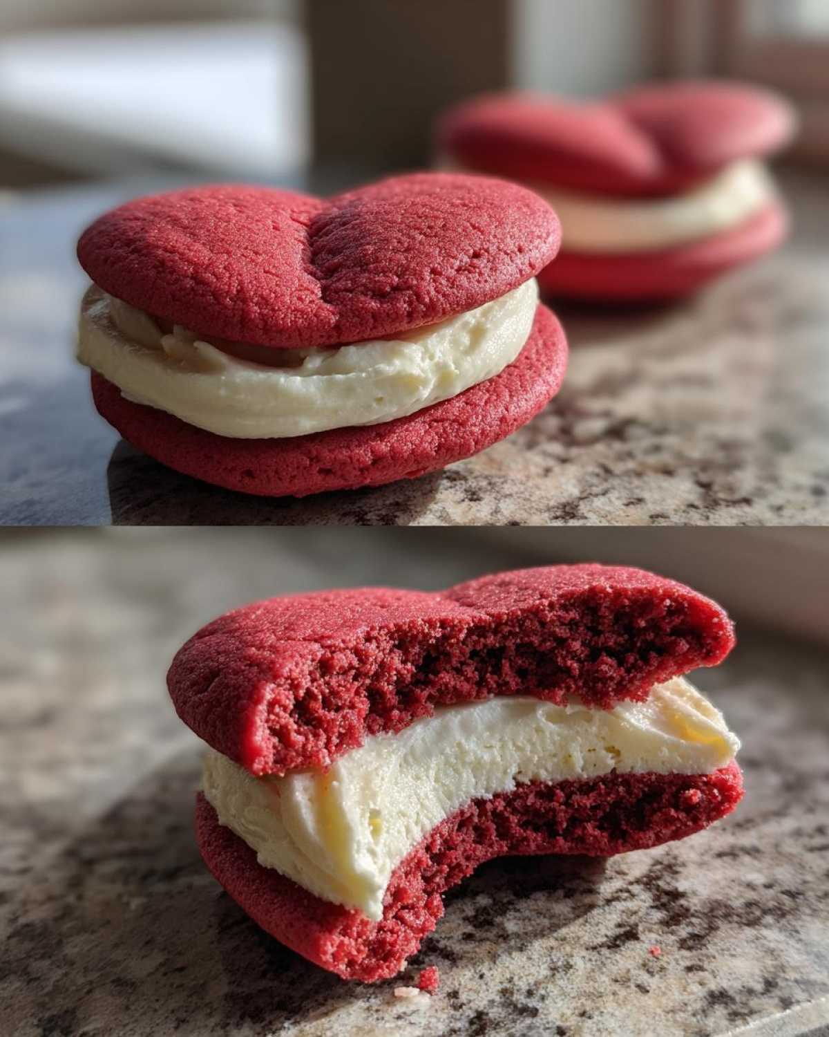 Heart-Shaped Red Velvet Whoopie Pies - detail 2