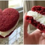 Heart-Shaped Red Velvet Whoopie Pies
