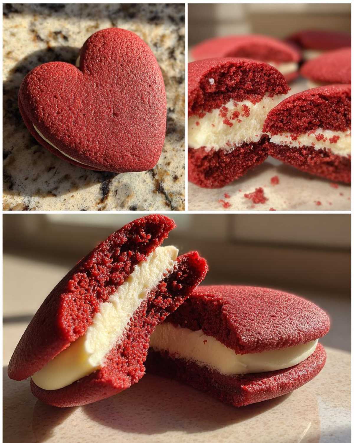 Heart-Shaped Red Velvet Whoopie Pies - detail 3